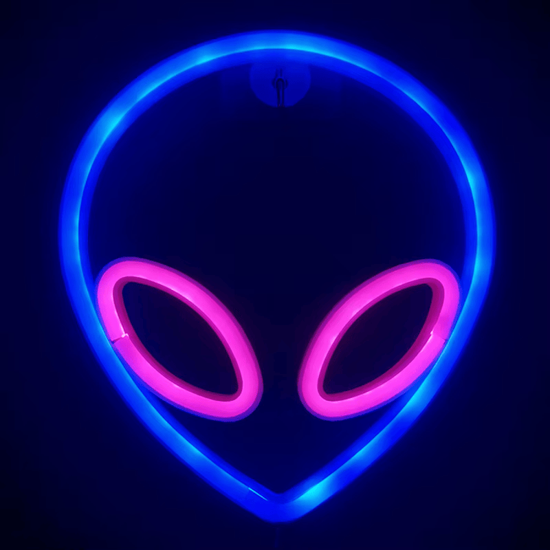 Placa Neon Alien