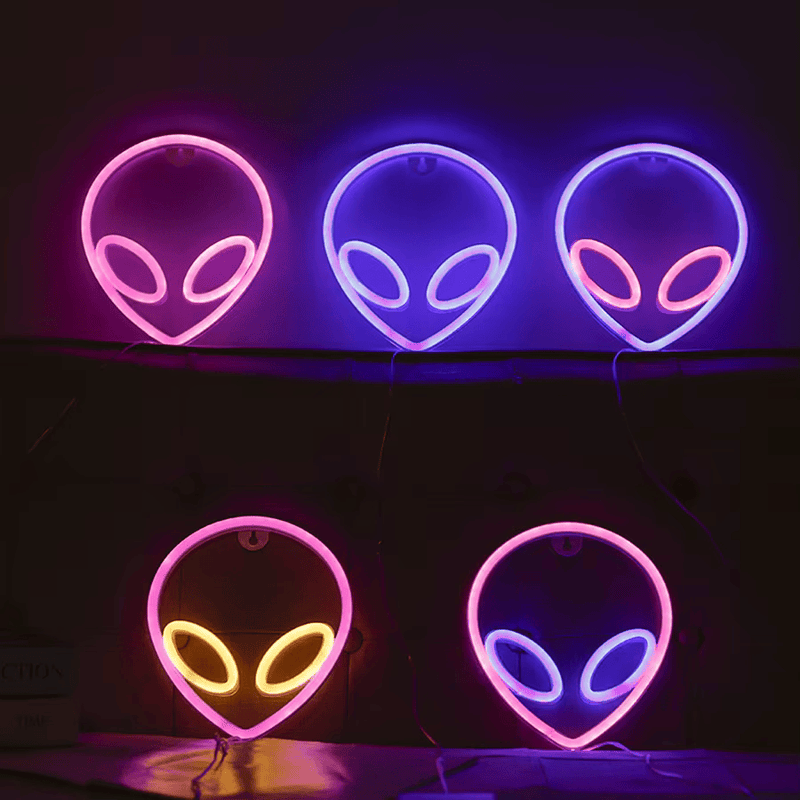 Placa Neon Alien