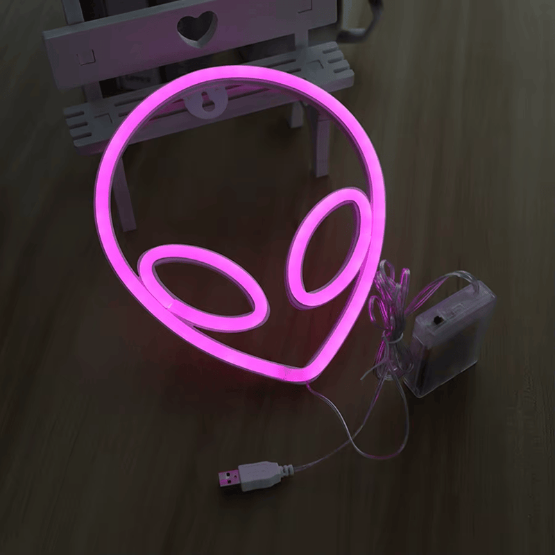 Placa Neon Alien